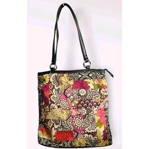 Vera Bradley Patchwork Medley Tote For Fall 2010 Patterns Rare Excellent Limited